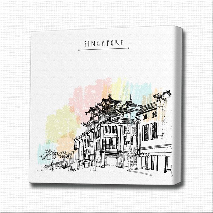 Картина-раскраска "Сингапур"