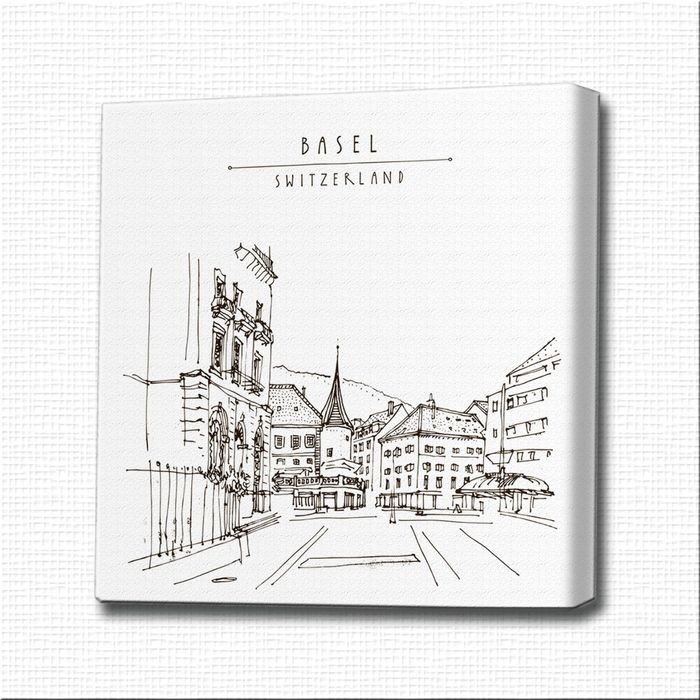Картина-раскраска "Базель (Швейцария)"
