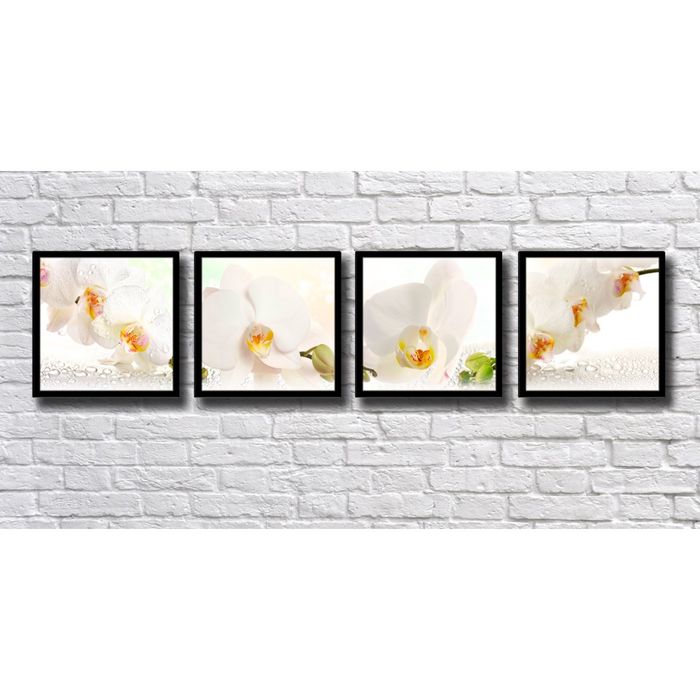 Модульная картина "Белые орхидеи"
