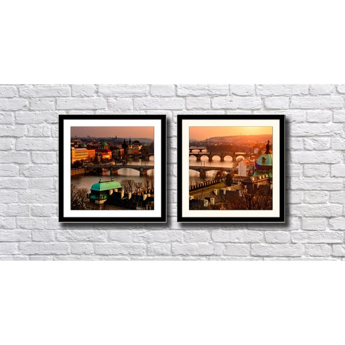 Модульная картина "Прага на закате"