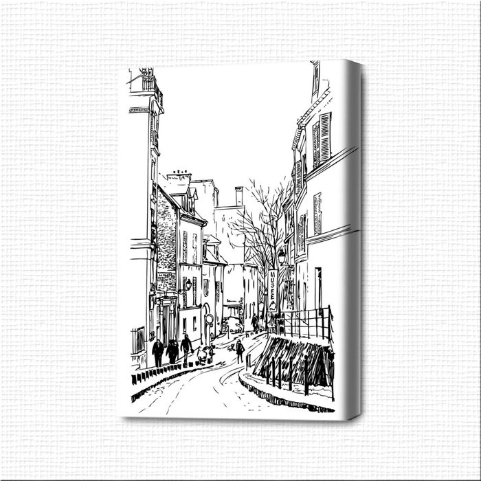 Картина-раскраска "Улочка города N"