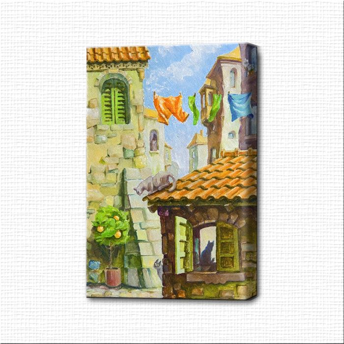 Картина-раскраска "Кошкин дом"