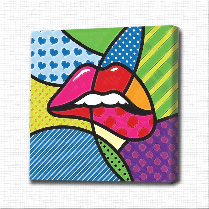 Картина-раскраска "Поп-арт" губы