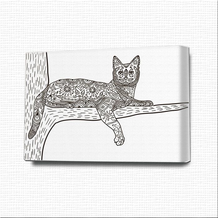 Картина-раскраска "Кошка"