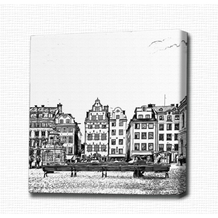 Картина-раскраска "Красочный город"