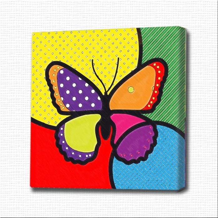 Картина-раскраска "Поп-арт" бабочка