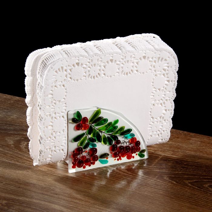 Салфетница декоративная 11х10 см"Рябинка 2"