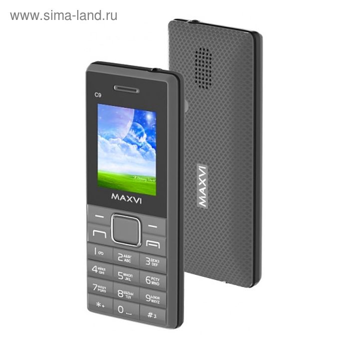 фото Сотовый телефон maxvi c9 grey black