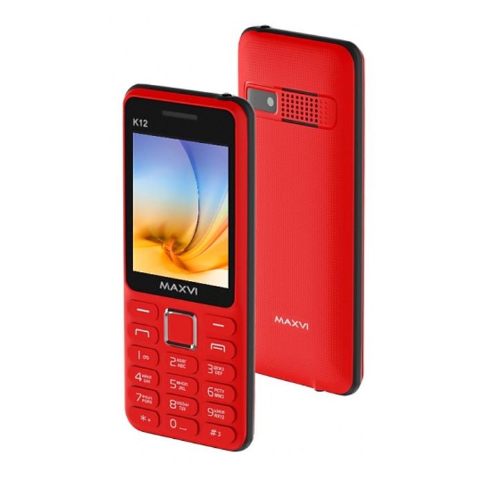 Сотовый телефон Maxvi K12 Red Black