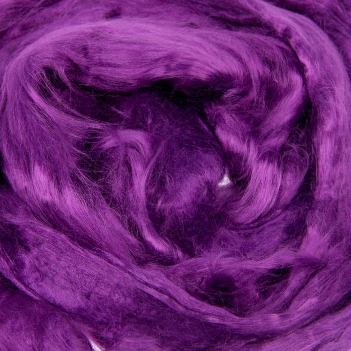 Гребенная лента 100% вискоза 50гр (0262, фиолетовый)