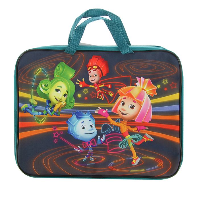 Папка с ручками текстиль А4, 40 мм 350 х 260 «Фиксик»