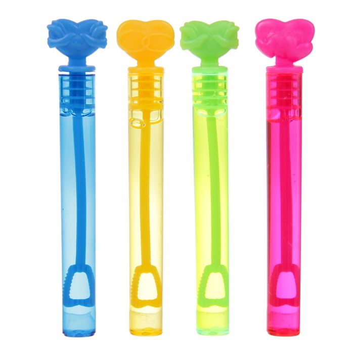 Нелопающиеся мыльные пузыри "Мы-шарики!" сердце 5мл, 11,5 см, МИКС