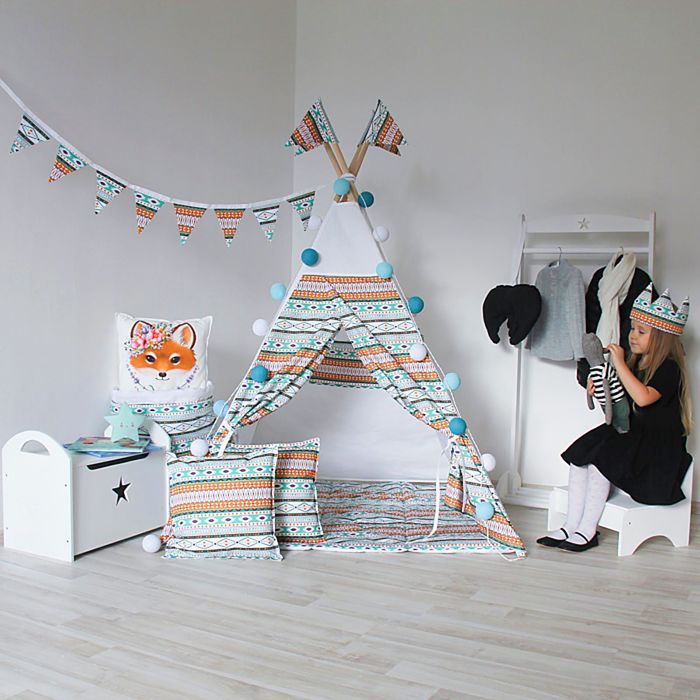 Подушка декоративная, хлопок, Ацтек, 40 х 40 см