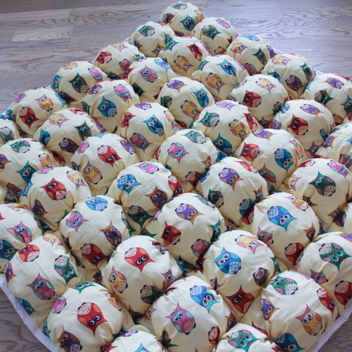 Коврик Бомбон для вигвама, забавные совы