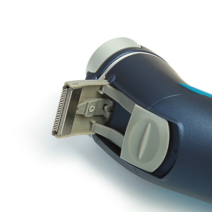 Электробритва Centek CT-2150 B, 3 Вт, роторная, плавающие головки, триммер, синий