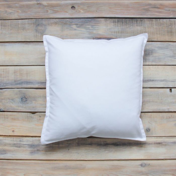 Подушка декоративная, хлопок, белая, 40х40 см