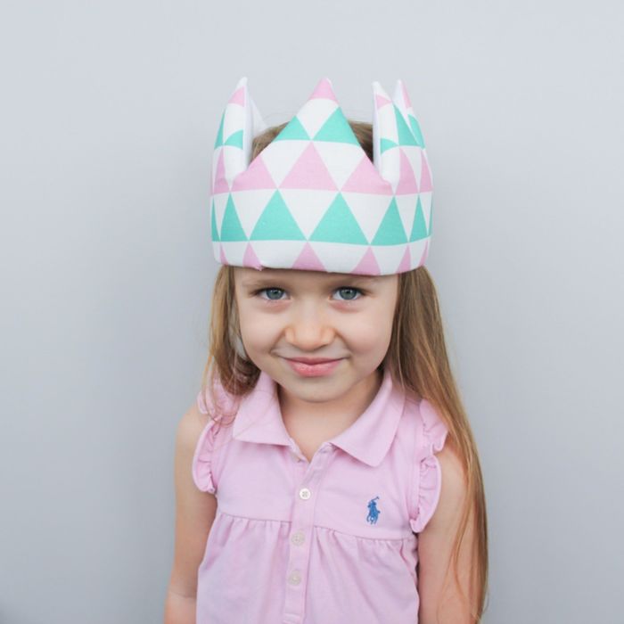 Корона детская, хлопок, треугольники