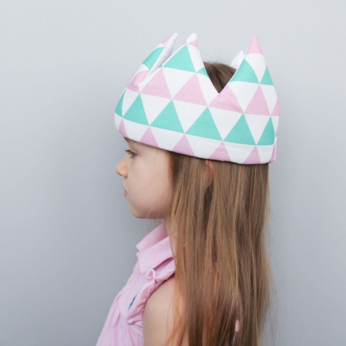 Корона детская, хлопок, треугольники