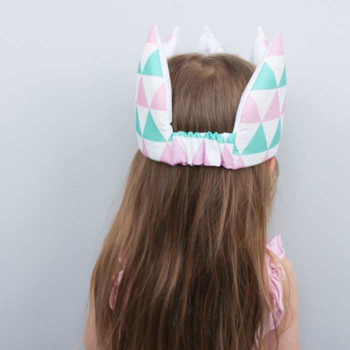 Корона детская, хлопок, треугольники