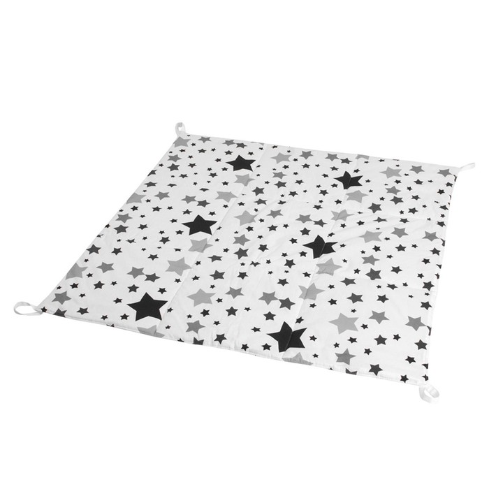 Игровой коврик для вигвама, хлопок, чёрные звезды