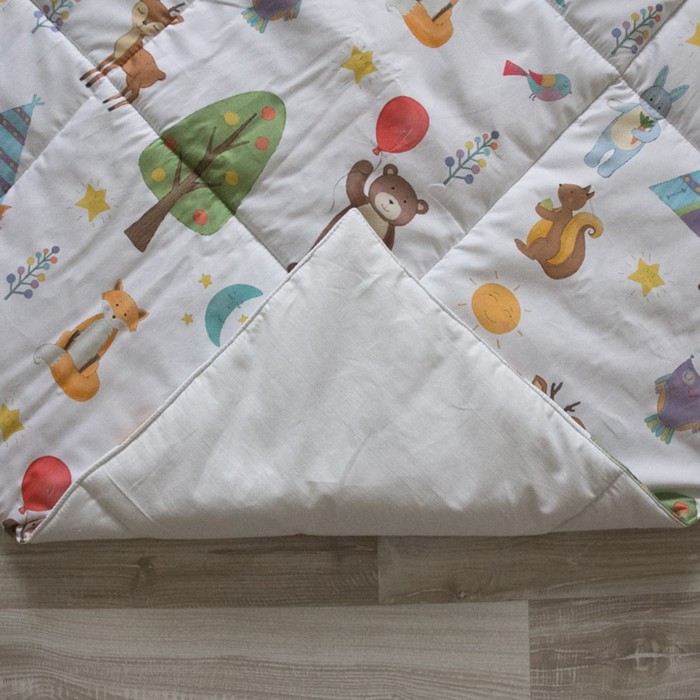 Игровой коврик для вигвама, хлопок, лесные жители