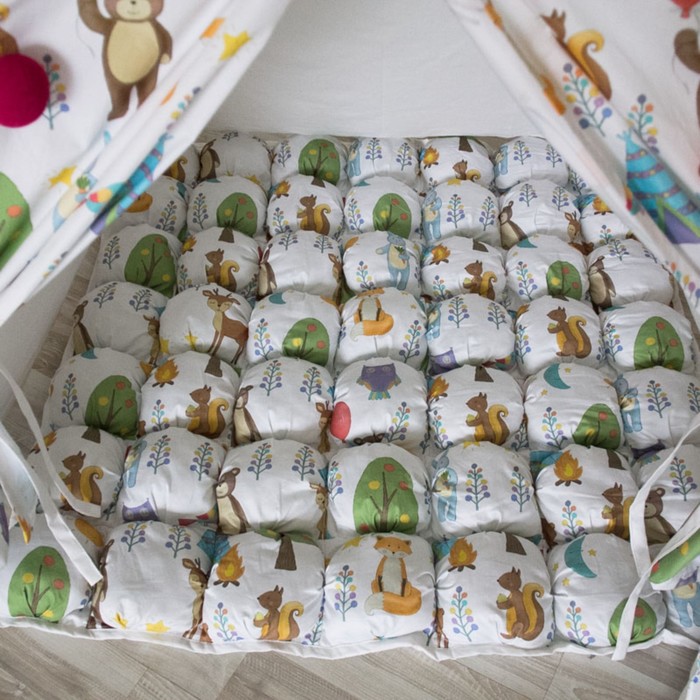 Коврик Бомбон для вигвама, лесные жители