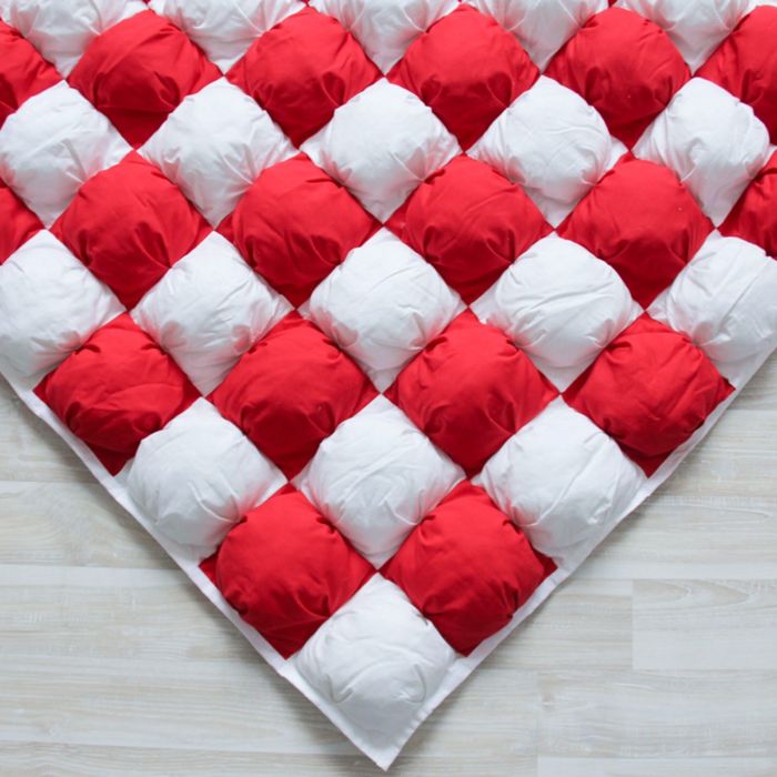 Коврик Бомбон для вигвама, красный