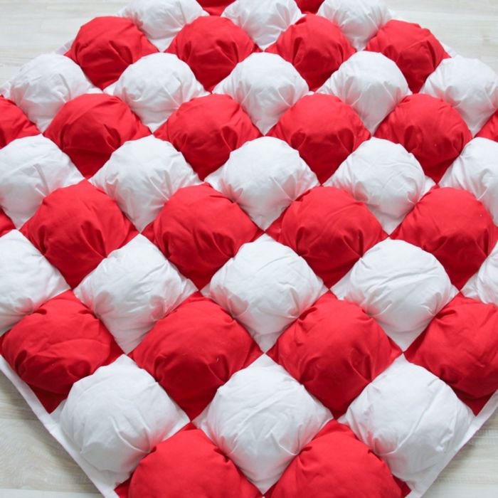 Коврик Бомбон для вигвама, красный