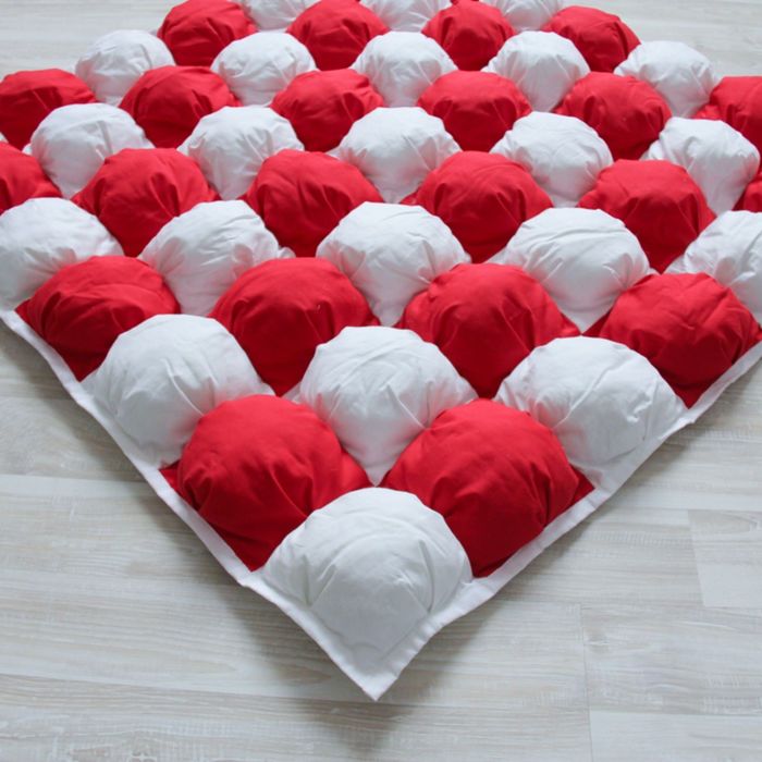 Коврик Бомбон для вигвама, красный