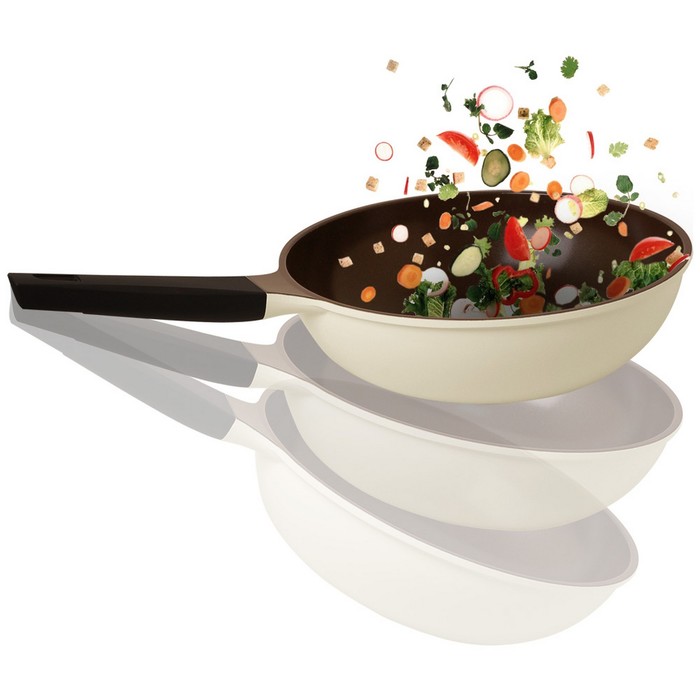 Сковорода Вок 28 см, цвет коричневый