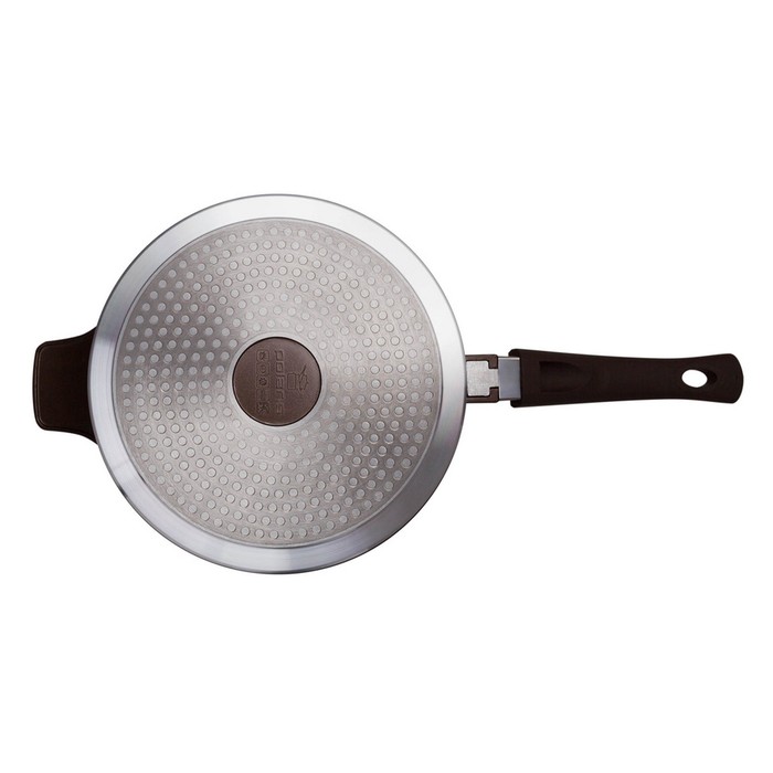 Сотейник 24 см, цвет коричнево-зелёный