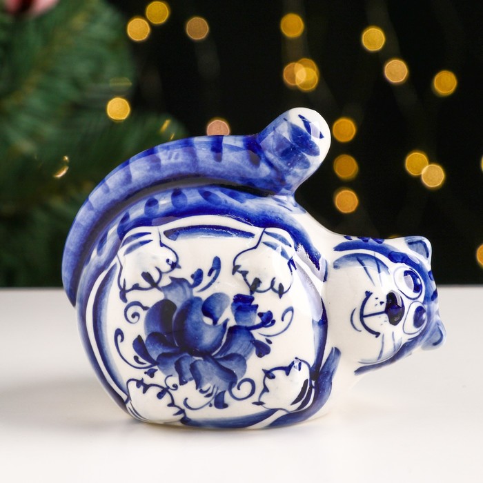 Сувенир «Кот Барин», гжель