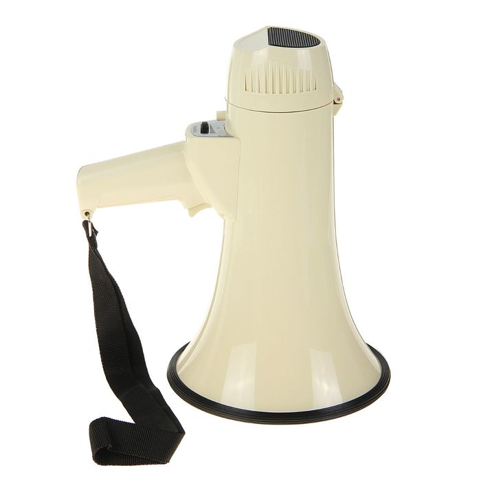 Мегафон ручной TerraSound MG-226, 15 Вт, сирена, питание от батареек