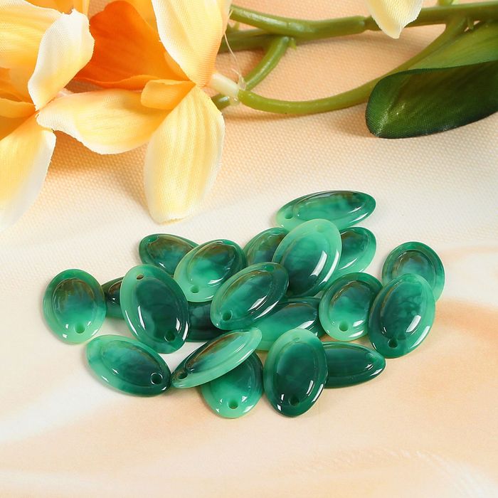 Пуговица декоративная «Малахит», 2 прокола