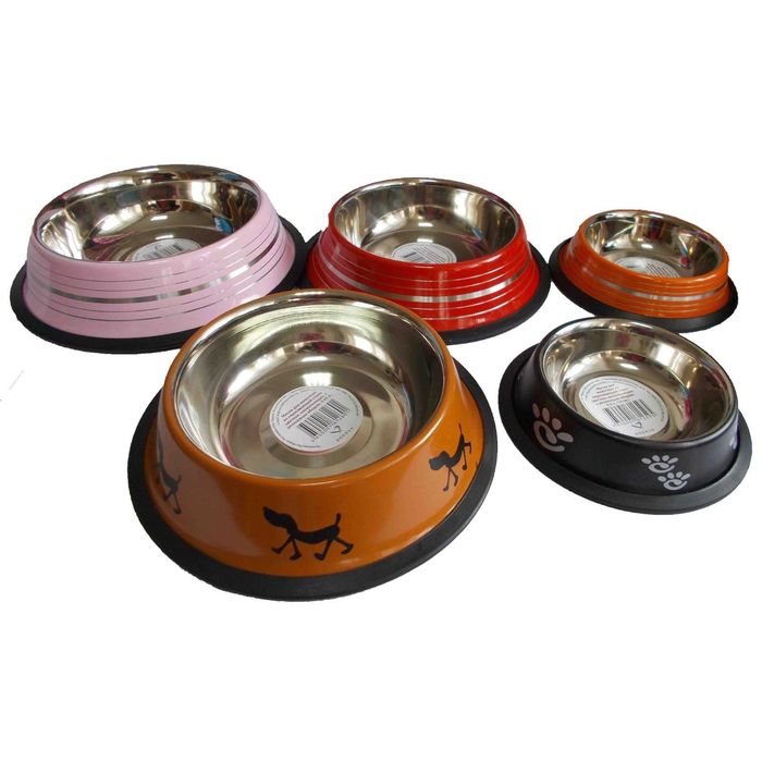 Миска на резинке DOGMAN №2 , 0,71 л цветная, МИКС