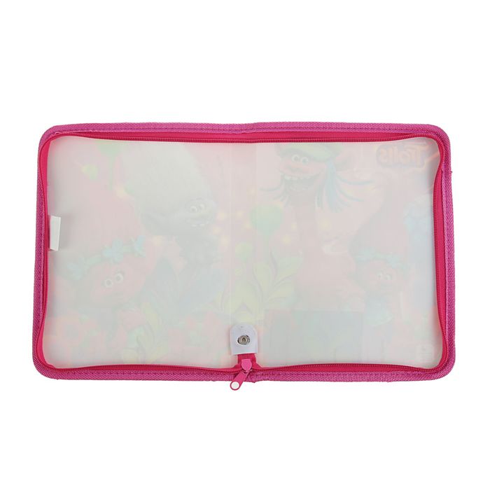 Папка для тетрадей А5 Trolls молния вокруг, пластиковая