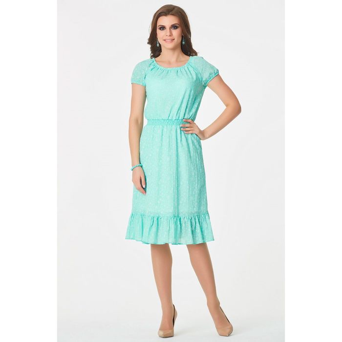 Платье женское, размер 50, цвет мятный 477-1