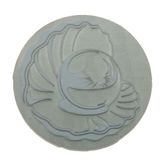 Штамп резиновый "Раковина с жемчугом" 5х5 см