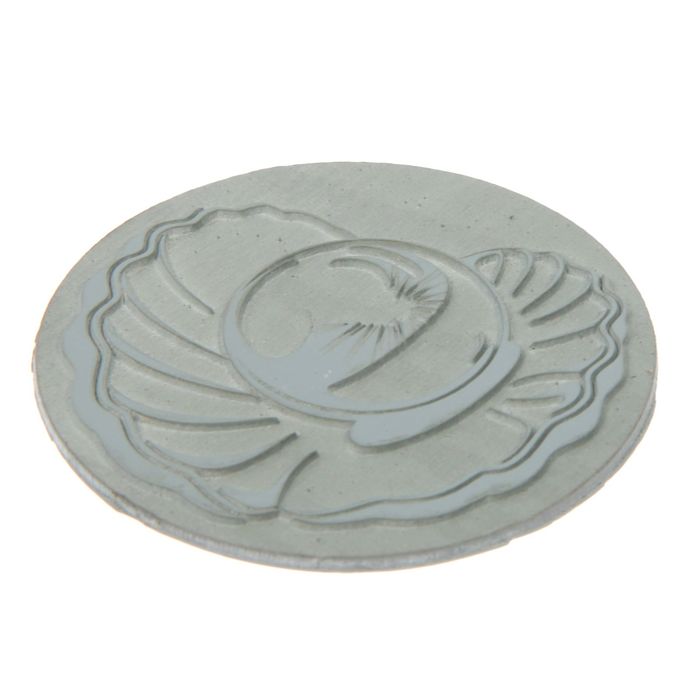 Штамп резиновый "Раковина с жемчугом" 5х5 см