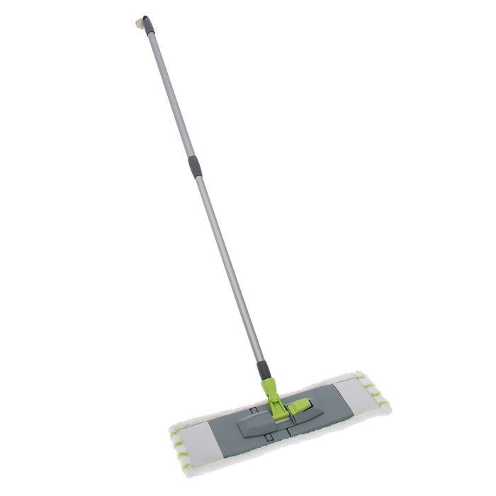 Швабра с телескопической рукояткой 60-120 см, цвет МИКС