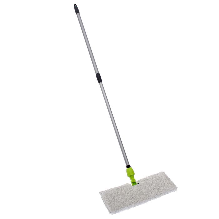 Швабра двусторонняя "Дуо" с телескопической рукояткой 60-120 см, цвет МИКС