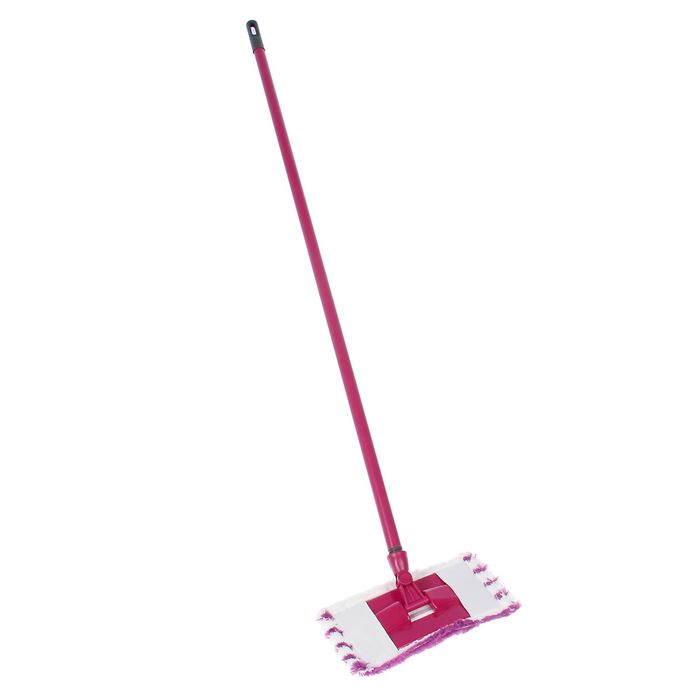 Швабра "Мини" универсальная с рукояткой 110 см, цвет МИКС