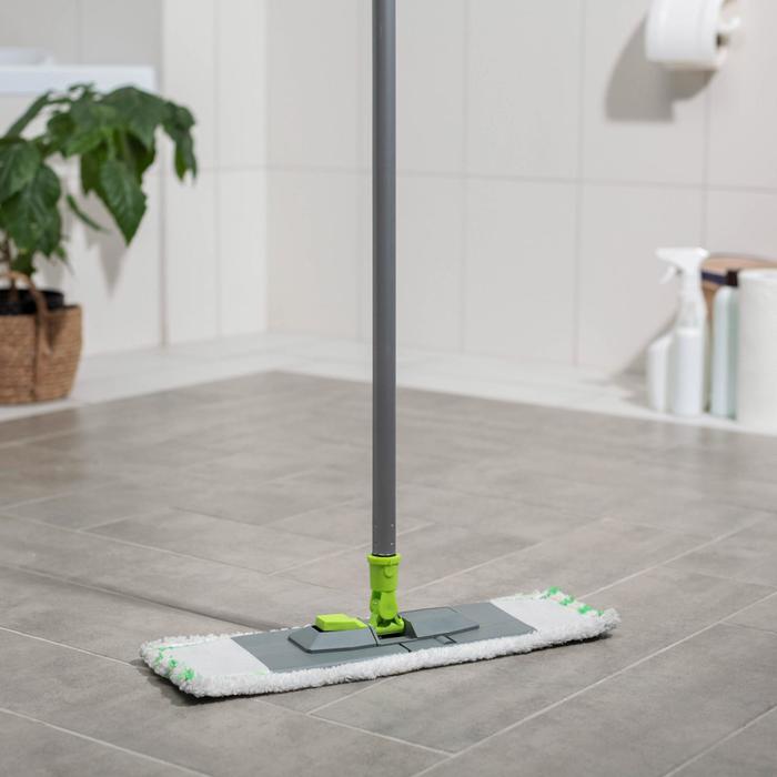 Швабра универсальная с ручкой 110 см, цвет зеленый
