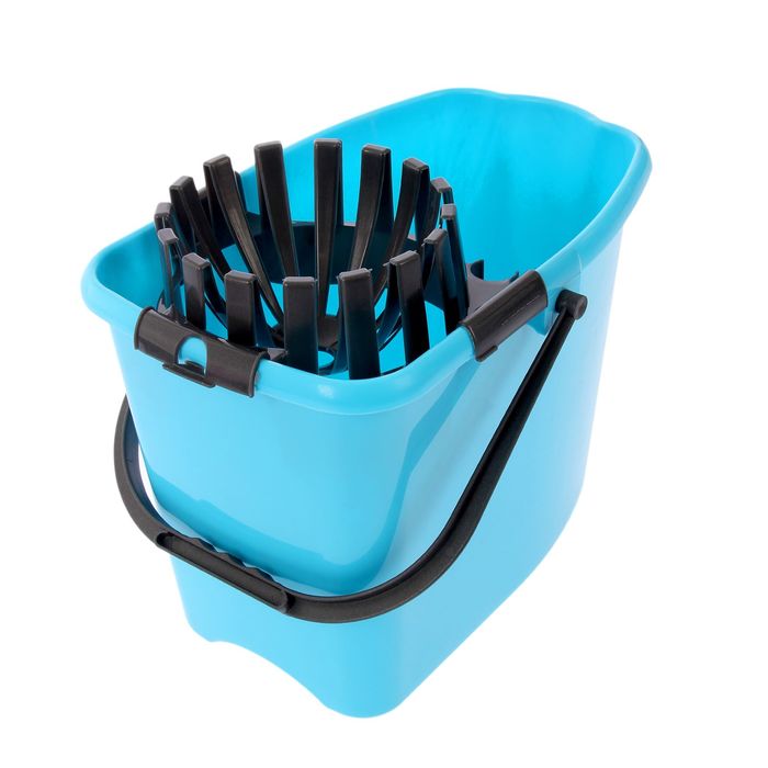 Ведро 10 л со вставкой для отжима, цвет МИКС