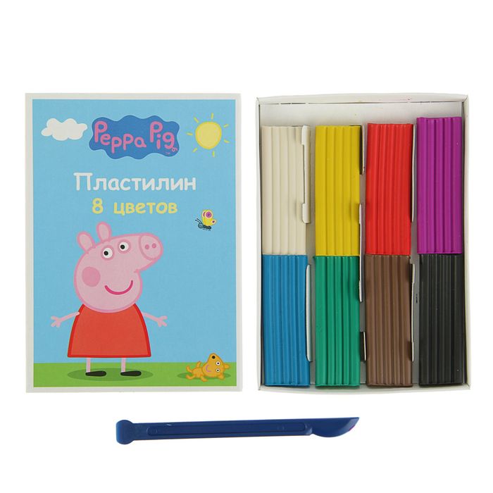 Пластилин 8цв 170г Peppa Pig. Умница 32037