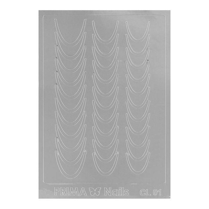 Наклейки для ногтей, CL-001, цвет серебристый
