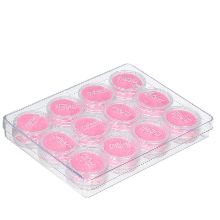 Блёстки для декора ногтей, цвет светло-розовый неон