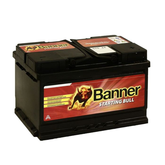 Аккумуляторная батарея Banner 70 Ач Starting Bull 570 44 (низкий), обратная полярность