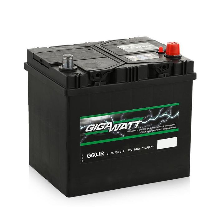 Аккумуляторная батарея Gigawatt 60 Ач G60JR 560 412 051, обратная полярность