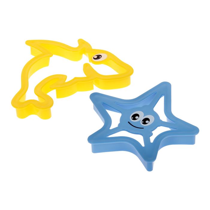 Формочки "Морские обитатели" 2 формочки